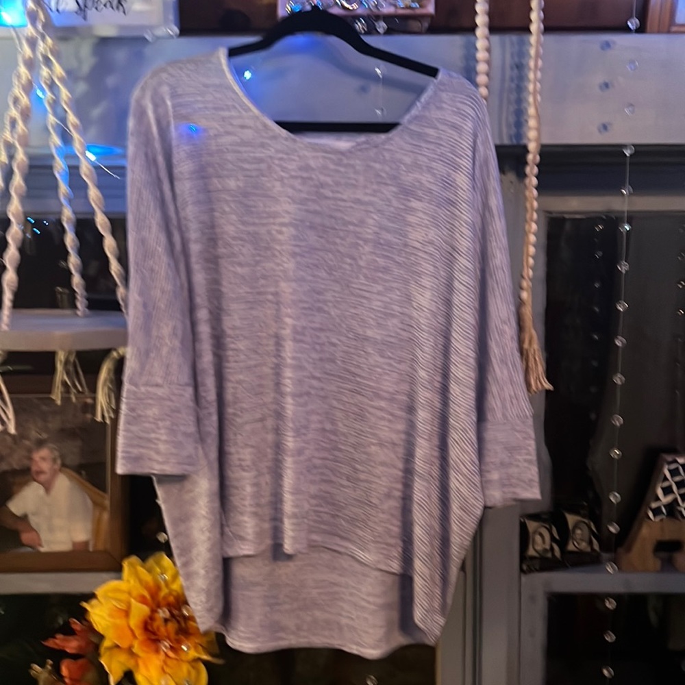 Grey dolman Market & Spruce 3/4 sleeve shirt. Grey XL
